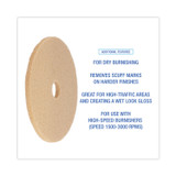 BOARDWALK 4020 ULT Burnishing Floor Pads, 20" Diameter, Tan, 5/Carton