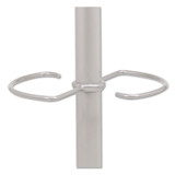 ALBA PMWAVE Wavy Coat Tree, Six Hangers/Two Knobs/Four Hooks, 18.88w x 14d x 68.5h, Silver/Wood