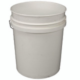 IMPACT PRODUCTS, LLC 5515 Utility Bucket with Lid, 5 gal, Polyethylene, White, 11.25" dia