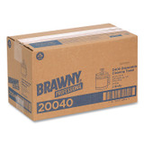 GEORGIA PACIFIC Brawny® 20040EA Professional D400 Disposable Cleaning Towel System, 9.9 x 13, Orange, 200 Sheets/Roll with Plastic Bucket