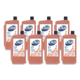 DIAL PROFESSIONAL 04029 Hair + Body Wash Refill for 1 L Liquid Dispenser, Neutral Scent, 1 L, 8/Carton