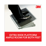 3M/COMMERCIAL TAPE DIV. FR530CB Adjustable Steel Footrest, Nonslip Surface, 22w x 14d x 4 to 4.75h, Black/Charcoal