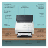 HP INC 6FW09A ScanJet Enterprise Flow 5000 s5 Sheet-Feed Scanner, 600 dpi Optical Resolution, 80-Sheet Duplex Auto Document Feeder