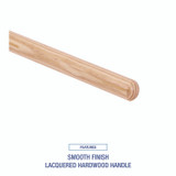 BOARDWALK 124 Tapered End Broom Handle, Lacquered Wood, 1.13" dia x 54", Natural