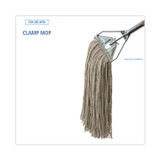 BOARDWALK CM20032 Mop Head, Cotton, Cut-End, White, 4-Ply, 32 oz, 12/Carton
