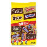 MARS, INC. 22500033 Chocolate Favorites Fun Size Candy Bar Variety Mix, 31.18 oz Bag, 55 Pieces
