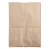 ROSS & WALLACE PAPER PRODUCTS, INC. SK1857 Grocery Paper Bags, 1/8 BBL Squat Size, Heavy-Duty, 57# Basis Weight, 10.5" x 6.25" x 13.88", Kraft, 500/Bundle