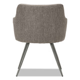 ALERA CS4351 Alera Captain Series Guest Chair, 23.8" x 24.6" x 30.1", Gray Tweed Seat, Gray Tweed Back, Chrome Base