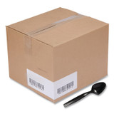 WNA, INC. A7SPBL Caterline Plastic Serving Spoons, 9", Black, 144/Carton
