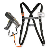 TENACIOUS HOLDINGS, INC. ergodyne® 19189 Squids 3138 Padded Barcode Scanner Lanyard Harness, 33" Arm Strap s,18.5" Lanyard ,Black/Orange/Gray