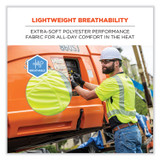 TENACIOUS HOLDINGS, INC. ergodyne® 23507 GloWear 8283BK Class 2 Lightweight Performance Hi-Vis T-Shirt, Polyester, 3X-Large, Lime