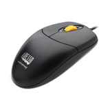 ADESSO INC IMOUSEW3 iMouse W3 Waterproof Antimicrobial Mouse with Magnetic Scroll Wheel, USB 2.0, Left/Right Hand Use, Black