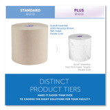 KIMBERLY-CLARK PROFESSIONAL Scott® 54038 Essential 100% Recycled Fiber Hard Roll Towel, 1-Ply, 8" x 700 ft, 1.75" Core, Brown, 6 Rolls/Carton