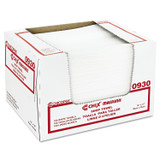 CHICOPEE, INC Chix® 0930 Masslinn Shop Towels, 1-Ply, 12 x 17, Unscented, White, 100/Pack, 12 Packs/Carton