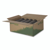 WEBSTER INDUSTRIES Earthsense® Commercial RNW1TL80 Linear Low Density Large Trash and Yard Bags, Open-Face, 33 gal, 0.9 mil, 32.5" x 40", Black, 80/Carton