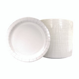 BOARDWALK WH6PLT Paper Dinnerware, Plate, 6" dia, White, 1,000/Carton