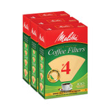 MELITTA USA 22000695 Melitta Coffee Filters, #4, 8 to 12 Cup Size, Cone Style, 100 Filters/Pack, 3/Pack