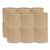 AMERICAN PAPER CONVERTING Eco Green® EK7016 Recycled Hardwound Paper Towels, 1-Ply, 7.87" x 700 ft, Kraft, 12 Rolls/Carton