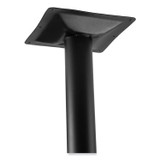 NATIONAL PUBLIC SEATING NPS® CT33636RC1GY Cafe Table, 36w x 36d x 36h, Square Top/Round Base, Gray Nebula Top, Black Base