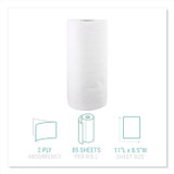 WINDSOFT 122085CTB Kitchen Roll Towels, 2-Ply, 11 x 8.5, White, 85/Roll, 30 Rolls/Carton