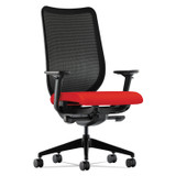 HON COMPANY N103CU67 Nucleus Series Work Chair, ilira-Stretch M4 Back, Supports Up to 300 lb, 17" to 22" Seat Height, Red Seat/Back, Black Base