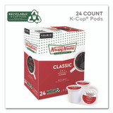 KEURIG DR PEPPER Krispy Kreme Doughnuts® 6110 Classic Coffee K-Cups, Medium Roast, 24/Box