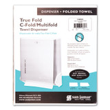 CFS BRANDS San Jamar® T1905XC True Fold C-Fold/Multifold Paper Towel Dispenser, 11.63 x 5 x 14.5, Chrome
