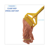 BOARDWALK 501OR Super Loop Wet Mop Head, Cotton/Synthetic Fiber, 5" Headband, Small Size, Orange, 12/Carton