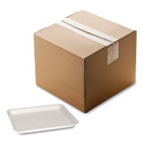 PACTIV EVERGREEN CORPORATION 51P108S Supermarket Tray, #8S, 10.5 x 8.25 x 0.7, White, Foam, 500/Carton
