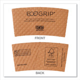 ECO-PRODUCTS,INC. EG-2000 EcoGrip Hot Cup Sleeves - Renewable and Compostable, Fits 12, 16, 20, 24 oz Cups, Kraft, 1,300/Carton