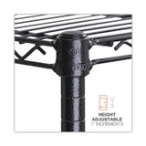 ALERA SW664818BA NSF Certified 6-Shelf Wire Shelving Kit, 48w x 18d x 72h, Black Anthracite