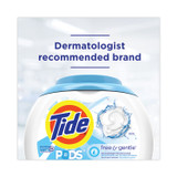 PROCTER & GAMBLE Tide® 91798 Pods, Unscented, 81 Pods/Tub, 4 Tubs Carton