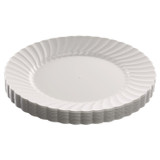 WNA, INC. RSCW91512W Classicware Plastic Dinnerware, Plates, 9" dia, White, 12/Bag, 15 Bags/Carton