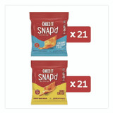 KEEBLER COMPANY Cheez-It® 11500 Snap'd Crackers Variety Pack, Cheddar Sour Cream and Onion; Double Cheese, 0.75 oz Bag, 42/Carton