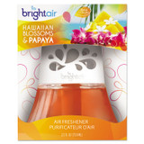 BRIGHT AIR 900021CT Scented Oil Air Freshener, Hawaiian Blossoms and Papaya, Orange, 2.5 oz, 6/Carton