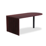 ALERA VA27-7236MY Alera Valencia Series D-Top Desk, 71" x 35.5" x 29.63", Mahogany