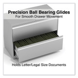 ALERA HLF3629LG Lateral File, 2 Legal/Letter-Size File Drawers, Light Gray, 36" x 18.63" x 28"