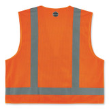 TENACIOUS HOLDINGS, INC. ergodyne® 24015 GloWear 8249Z Class 2 Economy Surveyors Zipper Vest, Polyester, Large/X-Large, Orange