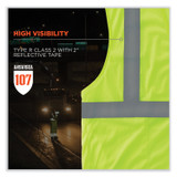 TENACIOUS HOLDINGS, INC. ergodyne® 24524 GloWear 8210HL-S Single Size Class 2 Economy Mesh Vest, Polyester, Large, Lime