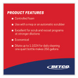 BETCO CORPORATION 1884800 Daily Scrub SC Floor Cleaner, Characteristic Scent, 32 oz Bottle, 6/Carton