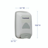 BOARDWALK 8350 Manual Liquid Soap Dispenser, 1,250 mL, 6.1 x 10.6 x 5.1, Gray