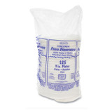 DART 9PWCRPK Concorde Non-Laminated Foam Plates, 9" dia, White, 125/Pack