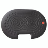 FLOORTEX FCA21624XBK AFS-TEX 2000X Anti-Fatigue Mat, Oval, Black Anti-Slip Surface, 16" x 24"