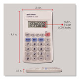 SHARP TONER EL233SB EL233SB Pocket Calculator, 8-Digit LCD