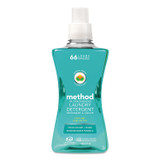 METHOD PRODUCTS INC. 01489 4X Concentrated Laundry Detergent, Beach Sage, 53.5 oz Bottle, 4/Carton