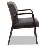 ALERA RL4319E Alera Reception Lounge WL Series Guest Chair, 24.21" x 24.8" x 32.67", Black Seat, Black Back, Espresso Base