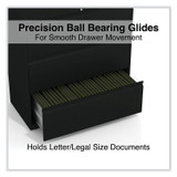 ALERA HLF3641BL Lateral File, 3 Legal/Letter/A4/A5-Size File Drawers, Black, 36" x 18.63" x 40.25"