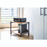 DURABLE OFFICE PRODUCTS CORP. 3710124 System 48 Multi-Function Trolley, Metal, 2 Shelves, 23.6 x 18.7 x 17, Beech