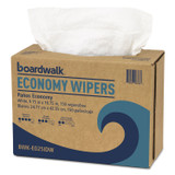 BOARDWALK E025IDW Scrim Wipers, 4-Ply, 9.75 x 16.75, White, 150/Dispenser Pack, 6 Dispenser Packs/Carton