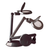 OTTLITE TECHNOLOGIES, INC G97BGCFFP Space-Saving LED Magnifier Desk Lamp, 14" High, Black